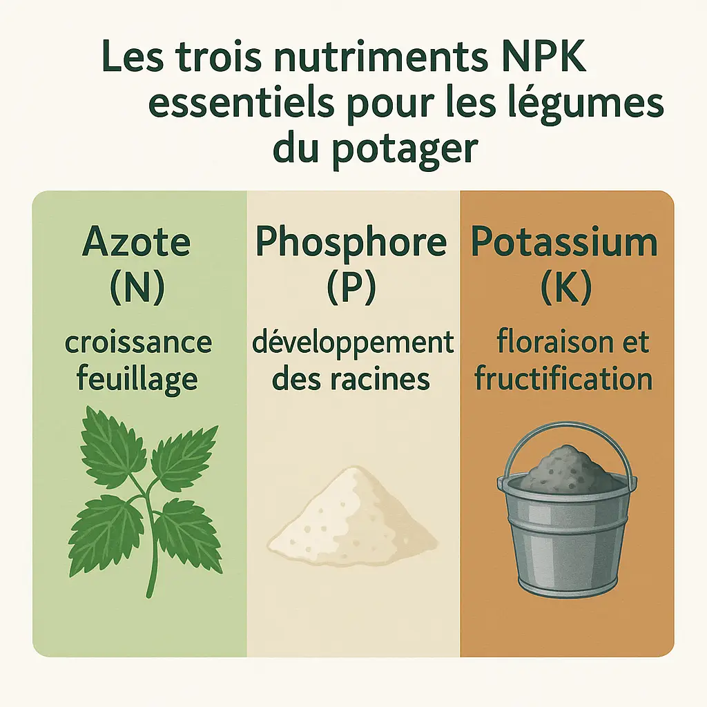 Les trois nutriments NPK essentiels pour les légumes du potager